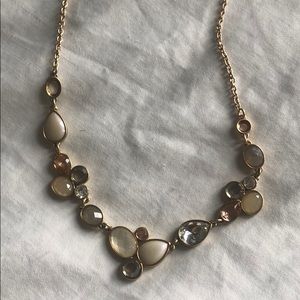 LOFT | matte gold jewel necklace